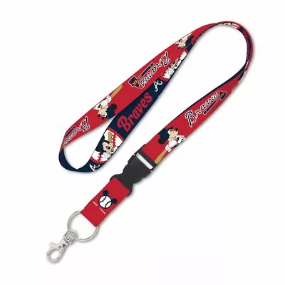 Atlanta Braves Mickey Mouse Disney Lanyard Detachable Buckle New Wincraft • $11