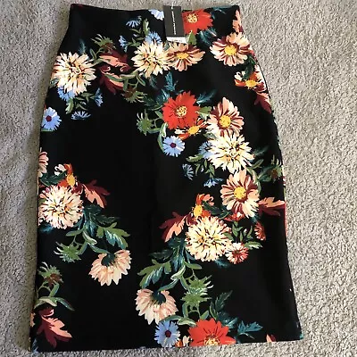 Bnwt Dorothy Perkins Pencil Skirt Size 10 Floral • £10