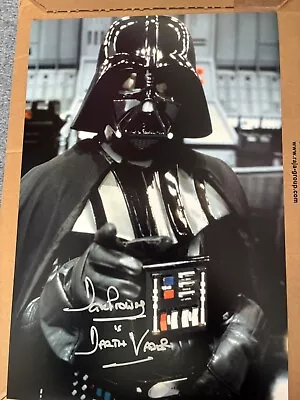 Dave Prowse Actor Star Wars Darth Vader Signed Photograph 12x8 • £89.99