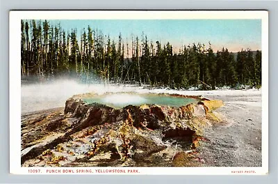 $7.99 • Buy Yellowstone National Park WY, Punch Bowl Spring, Wyoming Vintage Postcard