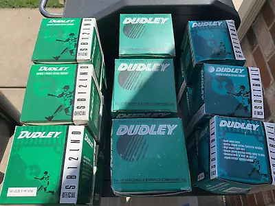 Dudley Vintage 18 Softballs - 6 SB-12LND Yellow 6 SB12LND White & 6 SBC11 White • $36