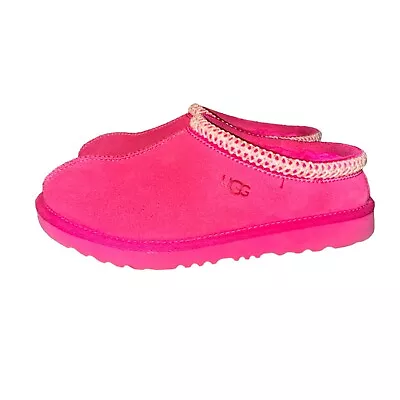 Ugg Tasman II Kid's Slipper Clog Rock Rose Pink Leather Kid's 4 Women's 5 • $60