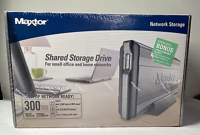 Maxtor Shared Storage 300GB External Hard Drive Small Office & Home Network NEW • $59.95