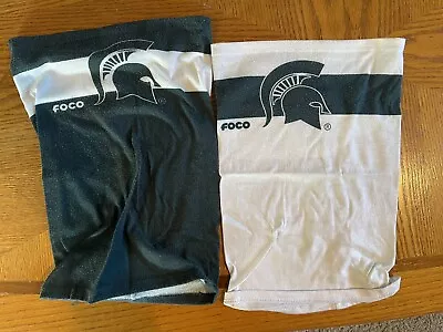 FOCO Michigan State Spartans Neck Gaiters Lot Of 2- Green And White • $15