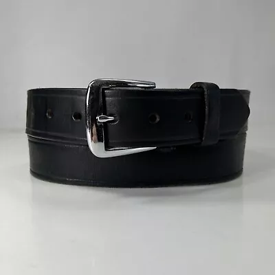 Boston Leather Black Work Belt - 6592 - Men's Size 40 • $15.20