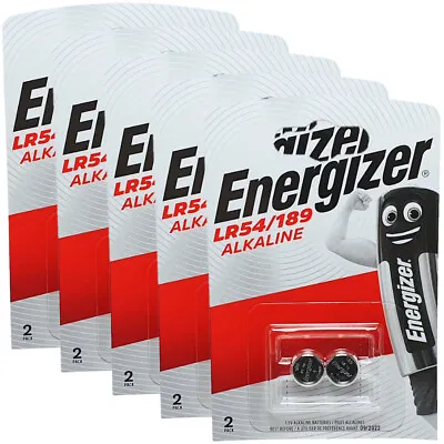 10 X Energizer LR54 189 LR1130 AG10 389 390 Batteries • £4.69