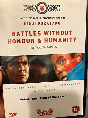 Battles Without Honour & Humanity The Yakuza Papers Region 2 DVD (Japanese Film) • $27.17