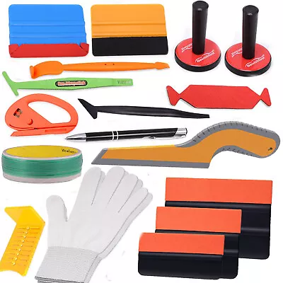 Vinyl Squeegee Wrap Kit Car Wrap Application Tool Window Tint Film Install Tools • $26.59