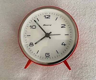 Vintage Orange Blessing Wind Up Alarm Clock West Germany Works • $59.99