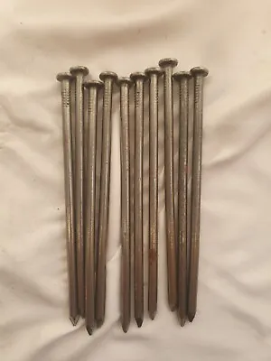  6  150mm GALVANISED Steel Round Wire Nails Fence Panel FENCING OUTDOOR  • £4.99