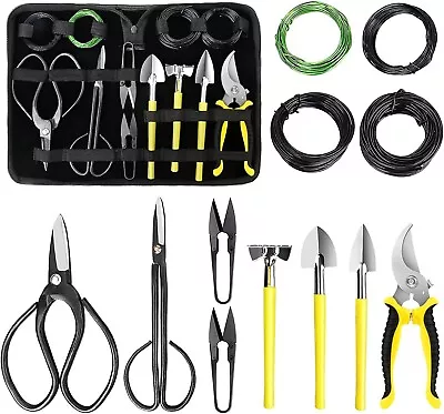 Bonsai Tools Set 13 Pcs High Carbon Steel Succulent Gardening Trimming Tools Set • $36.99