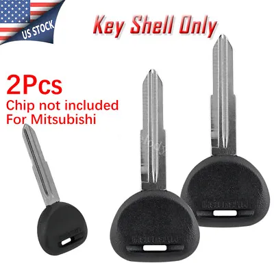 2 Ignition Chipped Key Blade For Mitsubishi Mirage FE125 FE145 FE180 FM330 FK200 • $10.45