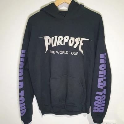 $39.99 • Buy Justin Bieber Black Purpose World Tour 2017 Fleece Hoodie Size L