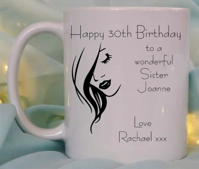 Personalised Birthday Gift Mug Wonderful Sister Daughter Mum Friend Wife Present • £10.95