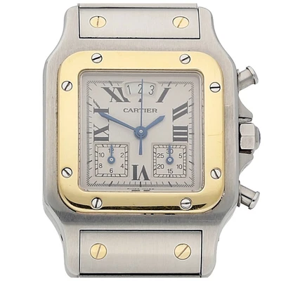 £3850 • Buy Cartier Santos Chronograph Watch - 2425