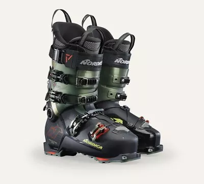 NORDICA Men's Unlimited 130 DYN Black/Irid Green/Red Ski Boots (050P34004R3) • $500