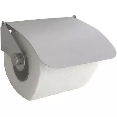 £6.99 • Buy New Designer Wall Toilet Roll Paper Holder Cover Chrome Silver -fixings Included