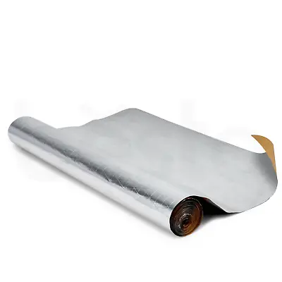 5m Radiator Foil Insulation Roll Heat Energy Saving Film With Adhesive Pads • £17.99