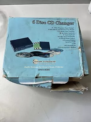 Custom Autosound CD Changer 6  Disk Automobile Magazine Vibration New Open Box • $64.99