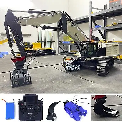 Hydraulic RC Excavator Assembled 1/14 374 UHD PL18EV Demolition RTR Digger Model • $8964.56