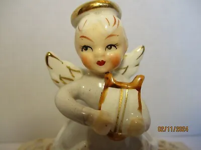 Vintage May Angel Figurine With Lyre • $9.99