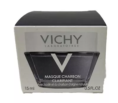 Vichy Masque Charbon Mask Purifying Pore Reduction .5 Oz Travel Size New In Box • $12