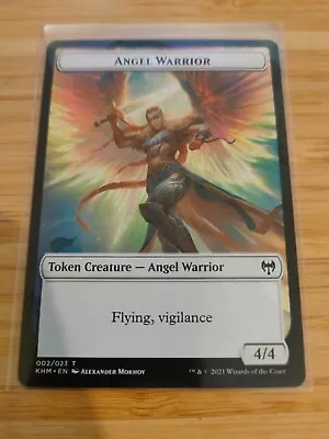 MTG Angel Warrior Token 002 Kaldheim M/NM Free UK P&P • £1.75