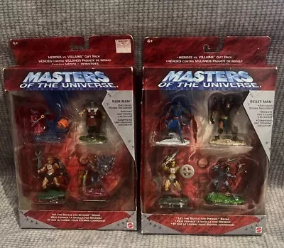 MASTERS OF THE UNIVERSE HE-MAN ~ RARE Exclusive MINI FIGURE Sets NIB ~  KB TOYS • $59.99