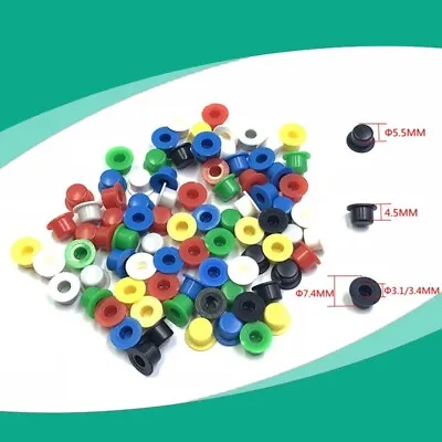 A101 Button Switch Round Push Key Cap Size 5.5mm*4.5mm For 6*6 Tact Switch • £1.19