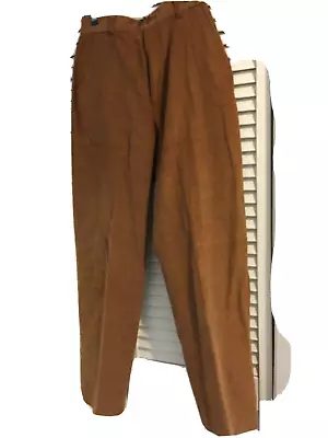 High Waist Levi Brand Rust Color  Vintage Women's Corduroy Pants Size 9 Regular • $4.49