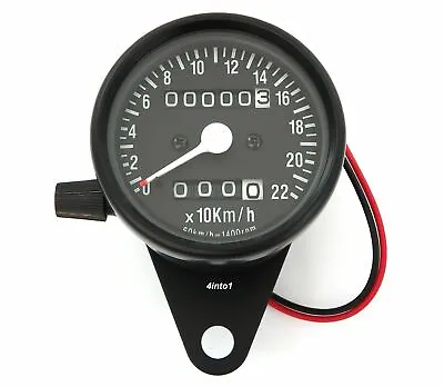 Mini Speedometer W/ Trip Meter - 1400:60 - Black - KMH • $39.95