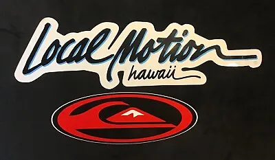 Lot Of 2 Vintage Surfing Decals Stickers - Local Motion Hawaii & Quicksilver • $15.75