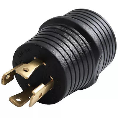 $10.99 • Buy Leisure Cords 30AMP 4 Prong Nema 14-30P-TT-30R Generator Adapter Plug RV