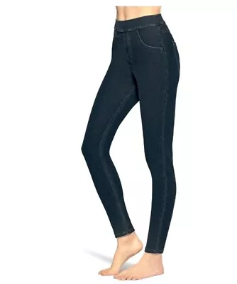 NEW!! Hue Women's Utopia Stretch Slim Fit Pull-On Denim Leggings Small • $18.59