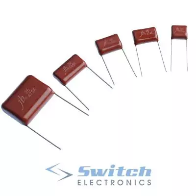 Metallised Polyester Film Capacitor ±10% 100V 250V 400V 630V • £7.49