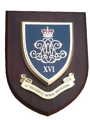 16th Regiment Royal Artillery Military Shield Wall Plaque • £19.99
