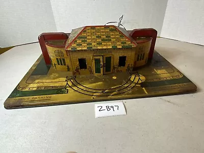 Marx Toys Model Train Station Metal Grand Central Station Tin Litho 2B97 • $149.99