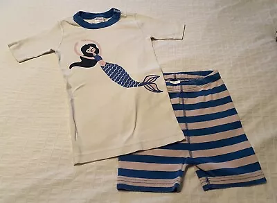 Hanna Andersson Smiling Swimmers Mermaid Pajama Set. Sz 130 8 • $16.99