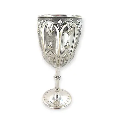 Vintage Silver-plate Gothic Medieval Style Decorative Chalice 21.5 Cm High 297g • $379