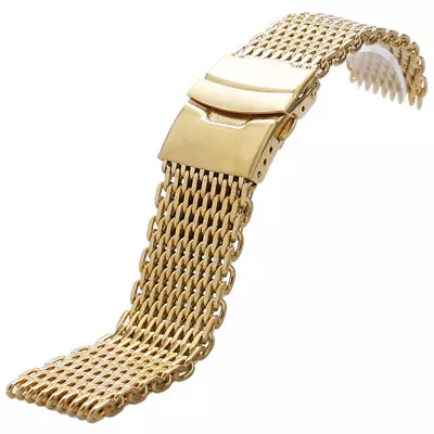 18mm-22mm Stainless Steel Shark Mesh Watch Band Wrist Strap Bracelet For Unisex • $14.87