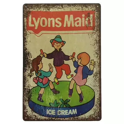 Lyons Maid Tin Sign - Ice Cream Wall Plaque 30cmx20cm • $17.95