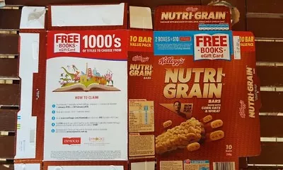 Kelloggs Nutrigrain Cereal Bars  Box Egigt Card Free Book Promo • £3.10