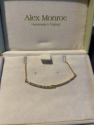 ALEX MONROE Gold Rope Necklace • $98.17