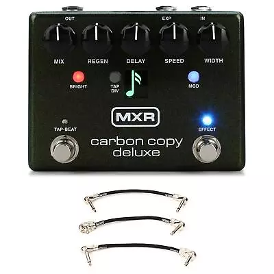 MXR M292 Carbon Copy Deluxe Analog Delay Pedal With Patch Cables • $238