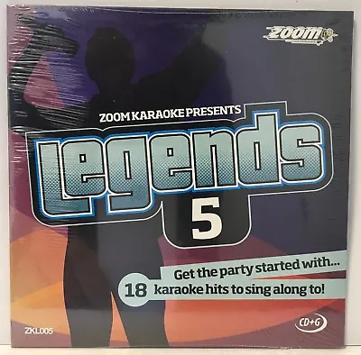 £4.95 • Buy Zoom Karaoke Legends Series CD+G - Volume 5 - Male Singer/Songwriter Favourites