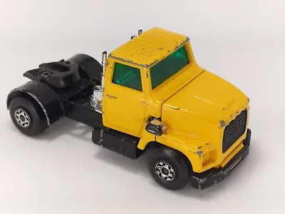 73 Matchbox K-18 Super Kings Ford LTS Yellow Tractor Only No Trailer Used Loose • $11.99