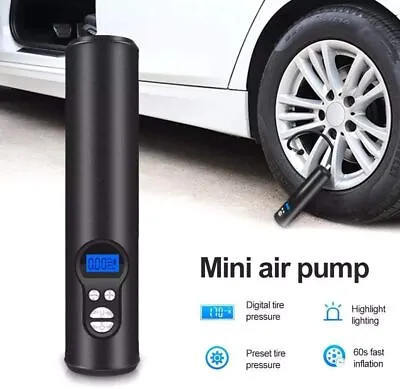 Portable Air Inflator Cordless Electric Air Compressor Handheld Tires Car Pump • $60.99