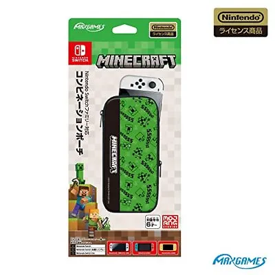 Combination Pouch Case Cover For Nintendo Switch Family Minecraft Creeper • $102.12