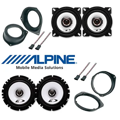 Kit 4 Speakers For OPEL / Vauxhall CORSA D Alpine With Adapters And Spacer Rings • £114
