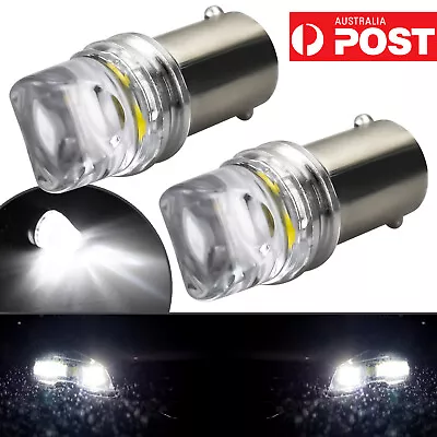 2x 12V BA9S BAYONET LED LIGHTS BULB 5SMD 2835 WHITE PARKER CAR GLOBE INTERIOR • $6.55